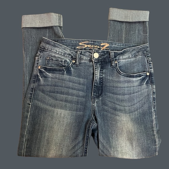 Seven7 High Rise Slim Straight Jeans - Picture 14 of 15